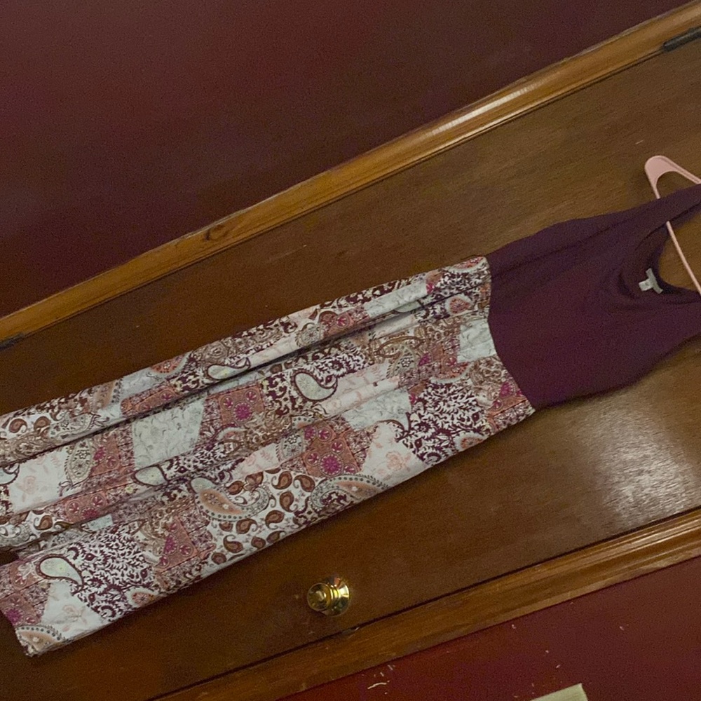 Purple Abstract dress. Perfect for spring and summer Size-M